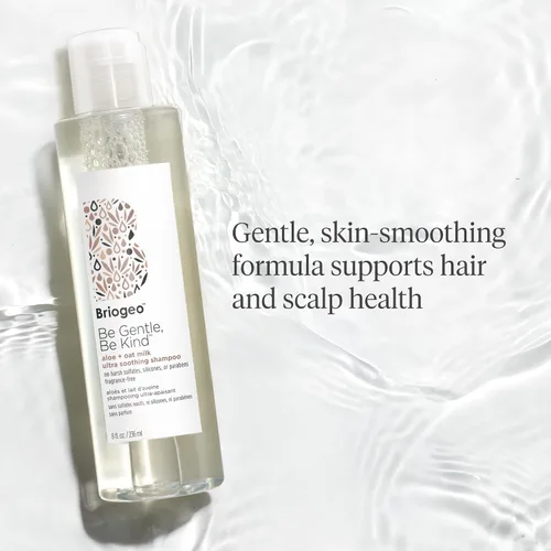 Vista 4 de Briogeo Be Gentle, Be Kind Aloe + Oat Milk Champú ultra calmante Champú sin fragancia para cuero cabelludo y cabello sensibles Sin sulfato