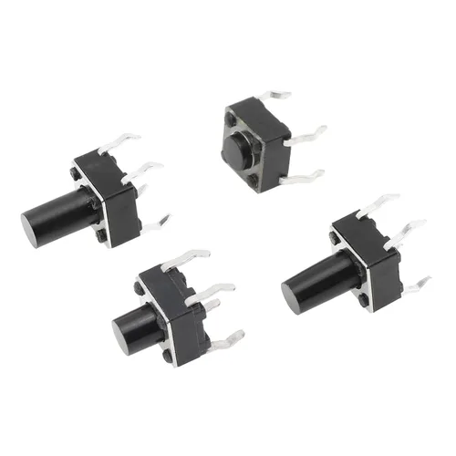 Vista 7 de Interruptor táctil de botón pulsador micro momentáneo interruptor 10 valores 0.236x0.236 in 4 pines 180 piezas kit surtido interruptores pulsadores
