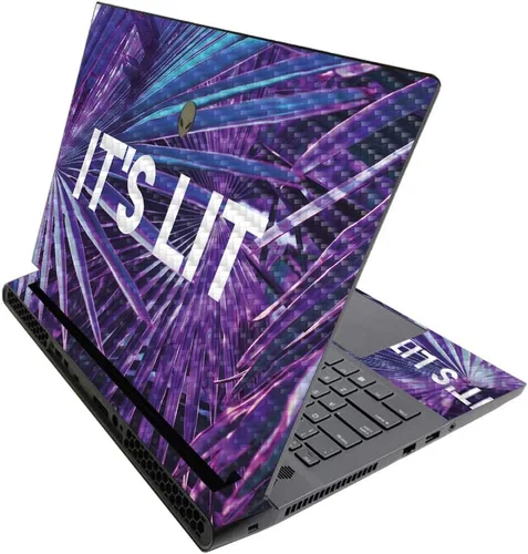 Vista 369 de MightySkins - Skin brillante con purpurina para Alienware M17 R3 (2020) y M17 R4 (2021) - Diversión de los años 90 Acabado duradero con purpurina
