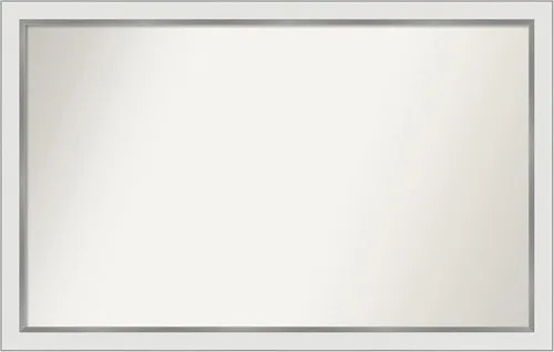 Vista 423 de Amanti Art Espejo personalizado, espejo de baño estrecho Alexandria White Wash, espejo de pared o espejo de tocador de baño sobre el fregadero