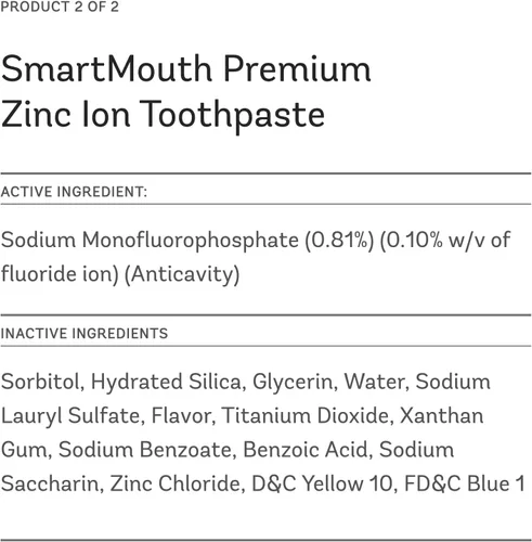 Vista 7 de SmartMouth Enjuague bucal activado original y pasta de dientes de zinc anticaries de primera calidad, aliento fresco instantáneo, sin alcohol, 10