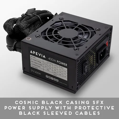 Vista 2 de APEVIA SFX-AP400W Mini ITX Solution / Micro ATX / SFX 400W Fuente de alimentación