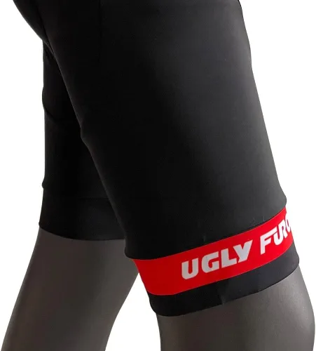 Vista 7 de UGLY FROG Designs - Pantalones cortos de ciclismo con pantalones cortos con peto, pantalones cortos de ciclismo Pro/BIP, acolchado 3D Coolmax