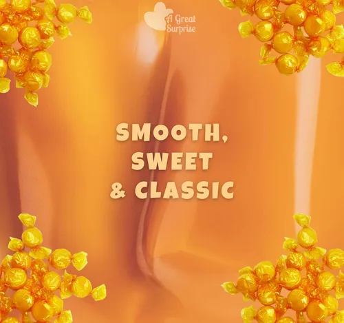 Vista 5 de A Great Surprise Caramelo duro de mantequilla prémium – 4 libras – Botones de caramelo de caramelo envueltos individualmente – Caramelo clásico