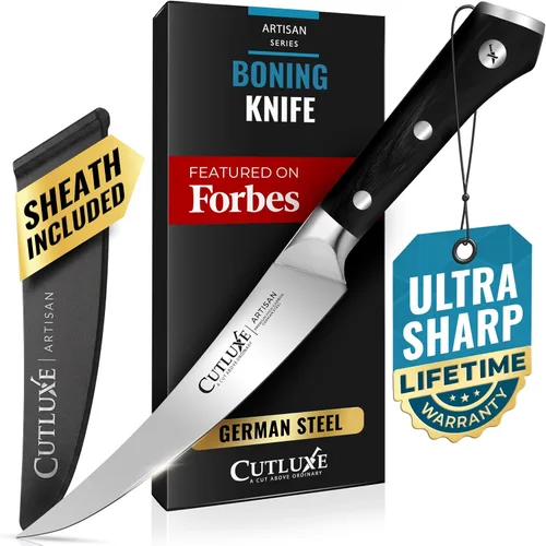 Vista 11 de Cutluxe Juego de cuchillos de trinchar para barbacoa y pechuga, rebanar de 12 pulgadas y cuchillo de deshuesar de 6 pulgadas