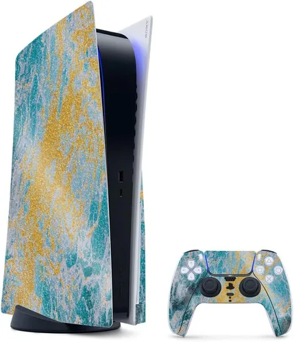 Vista 25 de MightySkins - Skin para juegos con purpurina brillante para PS5 y PlayStation 5, ágata amatista, acabado duradero con purpurina de alto brillo