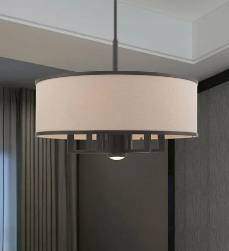 Vista 2 de Livex Lighting 62614-48 Park Ridge - Lámpara de araña de 6 luces, pintada a mano con hoja de oro antigua