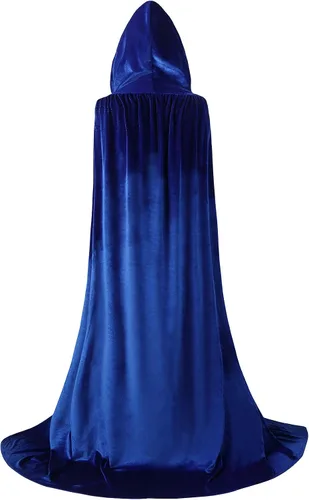 Vista 2 de Capa de terciopelo para adultos con capa para Halloween, Navidad, fiesta de cosplay