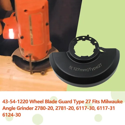 Vista 3 de 43-54-1220 Amoladora angular de seguridad para amoladora angular Milwauke 2780-20, 2781-20, 6117-30, 6117-31, 6124-30
