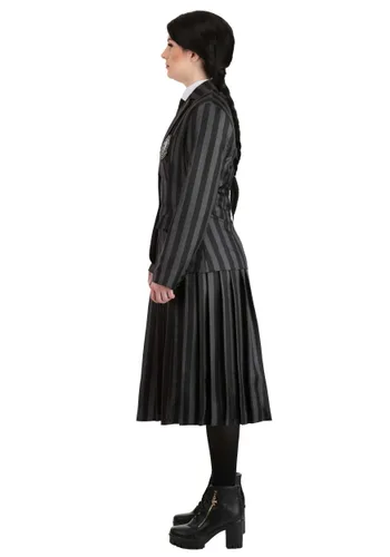 Vista 4 de Disfraz Deluxe Mujer Wednesday Academia Nevermore Multicolor