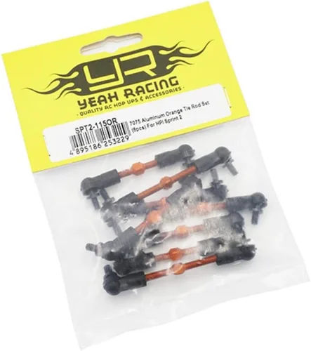 Vista 2 de Yeah Racing 7075 aluminio naranja barra de acoplamiento Set 8pcs para HPI Sprint 2 #SPT2-115OR por Yeah Racing