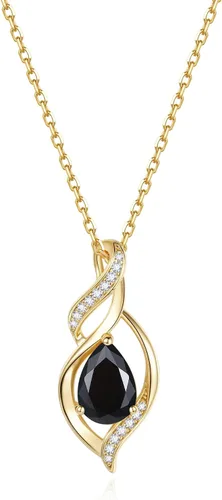 Vista 29 de FANCIME Collar de piedra natal para mujer, regalo de cumpleaños para ella 10 - Ópalo