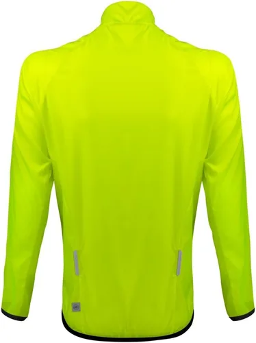 Vista 2 de AEROTECHDESIGNS Men's USA Windbreaker Jacket Packable Safety Yellow Windproof Cycling Coat Made in USA