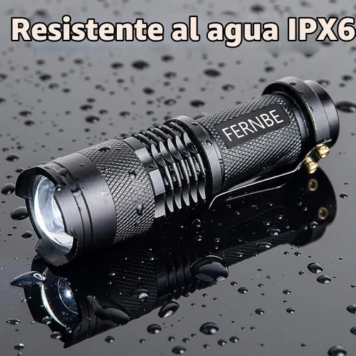 Vista 4 de SK-68 Paquete de 5 mini linterna LED de mano con 3 modos