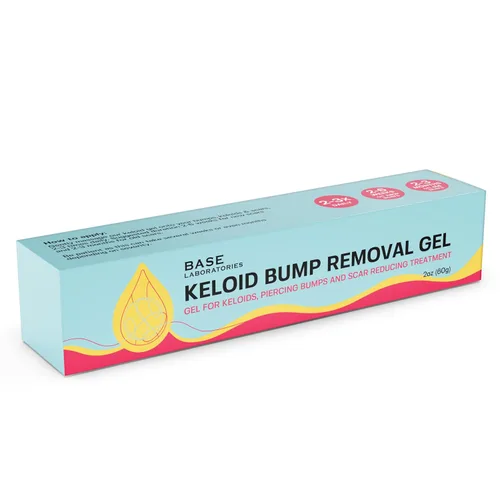 Vista 7 de BASE LABORATORIES Gel Eliminador de Protuberancias Queloides Tratamiento Natural para Protuberancias de Piercing y Gel para Cicatrices Queloides