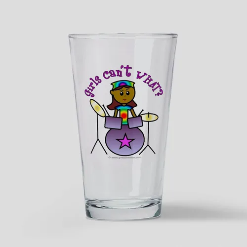 Vista 12 de CafePress Drummer - Vaso de cerveza para beber, 16 onzas Clear - Cerveza de batería