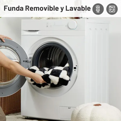 Vista 7 de BFPETHOME Sofá cama para gatos y perros, sofá para mascotas pequeñas, bonito sofá para gatos, cama para perros a cuadros con funda lavable