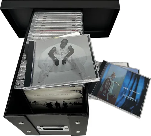 Vista 3 de CheckOutStore Caja de almacenamiento para CD Jewel Cases - Organiza y protege tu colección de música - Capacidad para 29 CD - Fácil montaje - Diseño