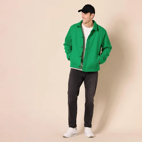Vista 7 de Amazon Essentials Chaqueta bomber de mezcla de lana para hombre (disponible en tallas grandes y altas)