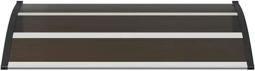 Vista 4 de Toldo para puerta negro 47.2x29.5 pulgadas