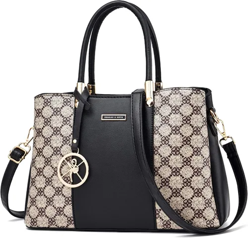 Vista 14 de KURGOOL Bolsos y bolsos de mano para mujer, bolso de hombro con asa superior, bolsa de mensajero para mujer