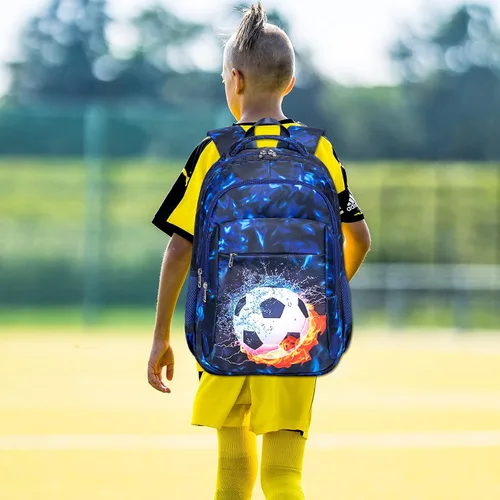 Vista 2 de LEDAOU Mochila escolar para niños y niñas, mochila para libros de primaria, primaria, escuela secundaria, mochila de viaje para edades de 6 a 14 años