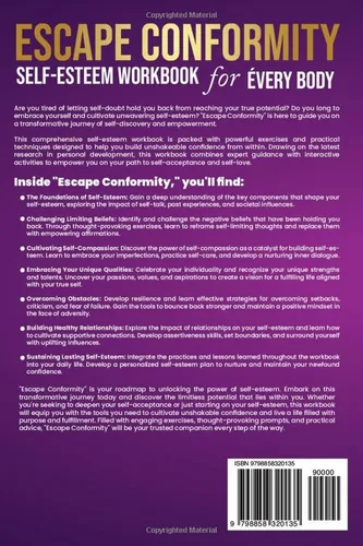 Vista 2 de Escape Conformity - Self-Esteem Workbook for Everybody A simple Guide For Building Confidence, Embrace Who You Are and Unleash Your Unique Power