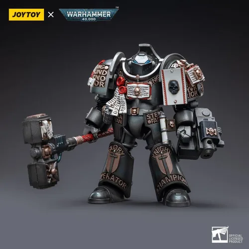 Vista 6 de JOYTOY Warhammer 40,000 figuras de acción 1/18 Grey Knights Terminators Caddon Vibova Collection Modelo Regalos de cumpleaños Pre-Order