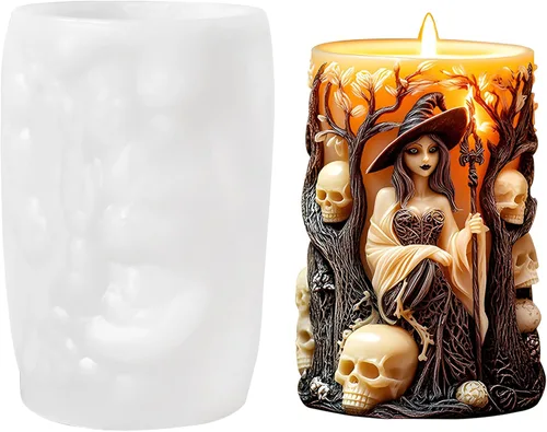Vista 16 de Moldes de silicona para velas de ángel rosa, molde de fundición de resina para hacer velas de bricolaje, yeso de arcilla polimérica