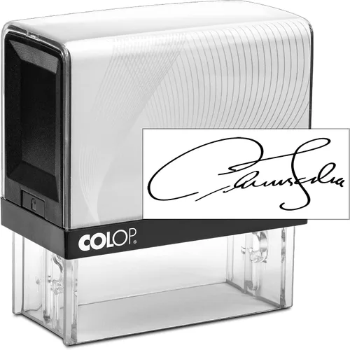 Vista 12 de Rubber Stamp Creation COLOP - Sello de Firma Personalizado Autoentintado de Tamaño Extra Pequeño, 15 Colores de Tinta, Rectangular, Multicolor