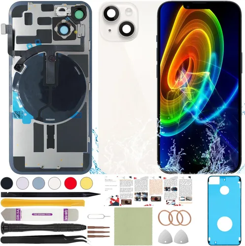 Vista 52 de Funda trasera de repuesto compatible con iPhone 8 de 4.7" + Herramientas profesionales (Gris espacial) Incluye herramientas profesionales, cinta
