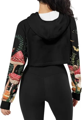 Vista 4 de XXQGOMG Sudaderas casuales de manga larga con capucha para mujeres, adolescentes y niñas