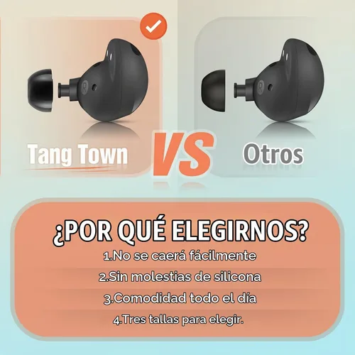Vista 3 de Puntas de espuma viscoelástica para Samsung Galaxy Buds 2 Pro, sin dolor de silicona en las orejas, almohadillas de repuesto antideslizantes, cabe