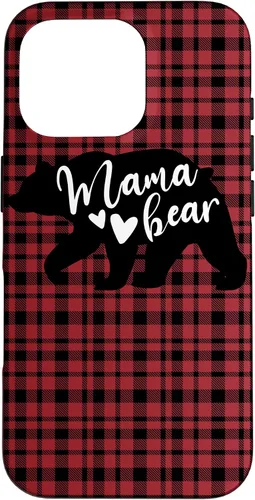 Vista 20 de Mama Bear Buffalo Black and Red Plaid Family Women Mom Gifts Case for iPhone 17