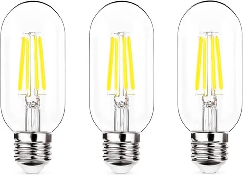 Vista 10 de NOTOC foco LED E26 de 4 W, equivalente a 40 W, foco tubular E26 no regulable luz cálida diurna 4000 K, foco de filamento Edison antiguo
