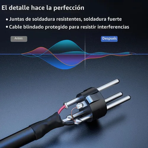 Vista 5 de SMALL-EYE Cable de conexión XLR macho a macho de 5 pies, paquete de 2