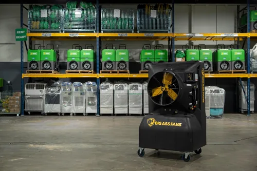 Vista 8 de Big Ass Fans - Cool-Space 350 - Enfriador evaporativo portátil para pantanos, uso en interiores y exteriores, capacidad de 16 galones, velocidad