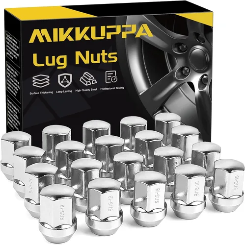 Vista 13 de MIKKUPPA 20 tuercas de llanta OEM 9/16-18, repuesto para Dodge Dakota 2006-2010, Durango 2004-2009, ruedas Ram 1500 Factory 2002-2010, asiento negro
