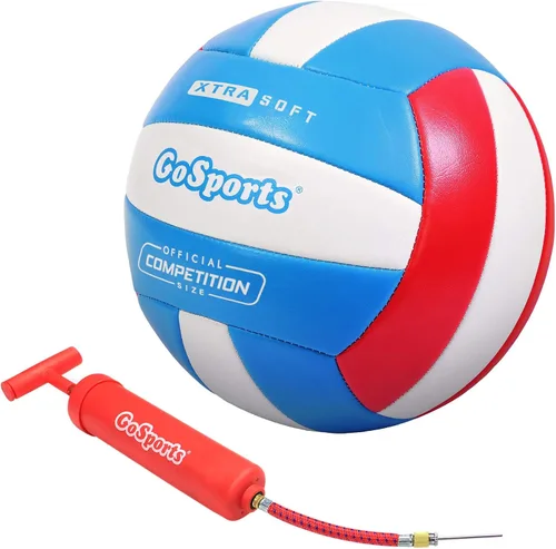 Vista 7 de GoSports Pelotas de voleibol recreativas de tacto suave - Individual o paquete de 6 - Tamaño reglamentario para juego en interiores o exteriores - 6