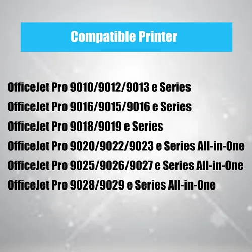 Vista 3 de Juego de 2 cartuchos de tinta de repuesto remanufacturados HP 962XL 962 HP 962BK 962XLBK HP962 (negro x 2) trabajo en HP OfficeJet Pro 9020 9025