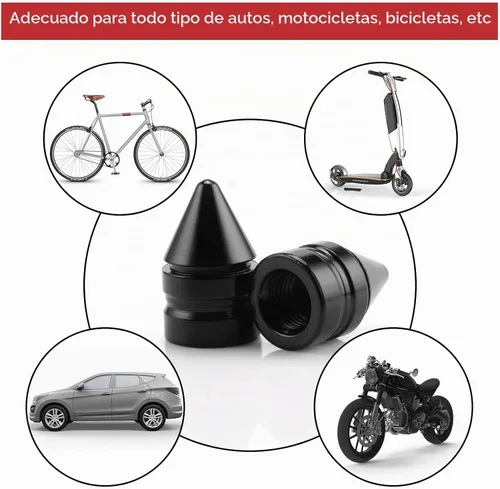 Vista 4 de SINGARO Tapones para válvulas de neumáticos de automóvil, 4 piezas universales de aleación de aluminio, accesorios para neumáticos antipolvo