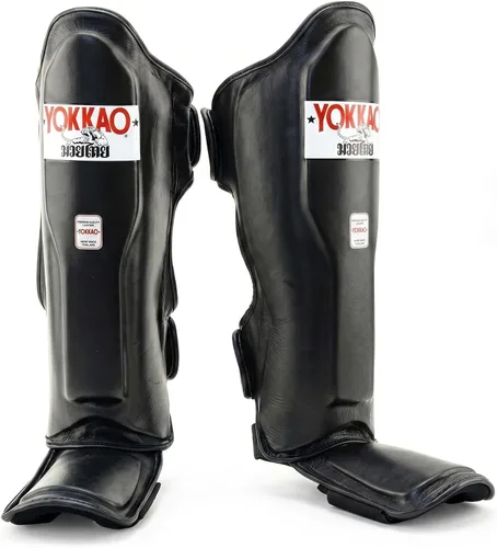 Vista 14 de YOKKAO Espinilleras Matrix Muay Thai Kickboxing MMA con rodilleras