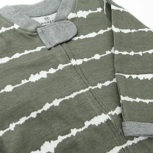 Vista 2 de HonestBaby Baby Organic Cotton Footed Sleep Play Pajamas