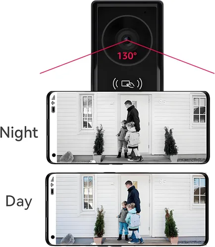 Vista 8 de Sistema de intercomunicación de timbre de video inteligente para el hogar con pantalla táctil grande de 10.1 pulgadas, cámara