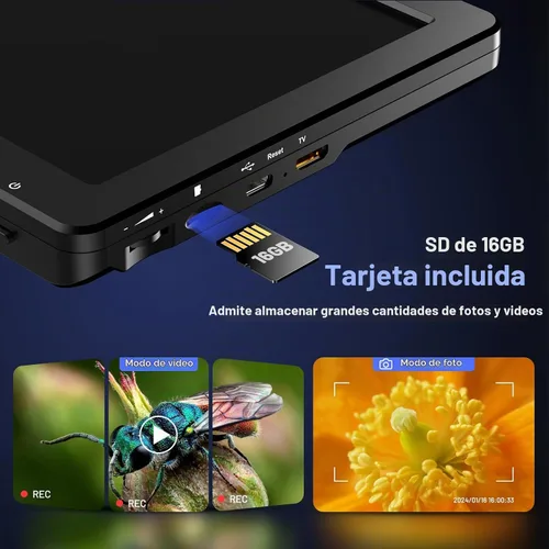 Vista 4 de TOMLOV DM9 Max 10.1" Microscopio de soldadura digital, lupa de monedas