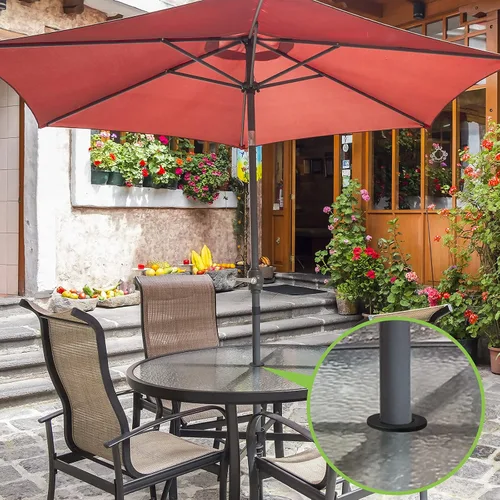 Vista 6 de Outus Anillo de Agujero de Sombrilla para Mesa de Patio, Cuña de Cono de Sombrilla, Enchufe de Estabilizador de Sombrilla para Orificio de Mesa