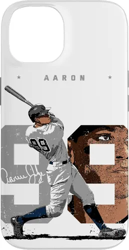 Vista 4 de Aaron Judge Number Portrait Baj New York MLBPA Case for iPhone 17