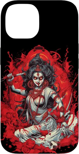 Vista 4 de iPhone 16 Kali Goddess of Death, Time and Doomsday Hindu God Occult Case