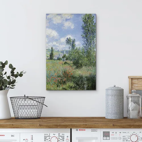 Vista 4 de wall26 Vista de Vetheuil por Claude Monet - Arte moderno impresionista - Arte en lienzo para el hogar, 24 x 36 pulgadas 40. Vista de Vetheuil