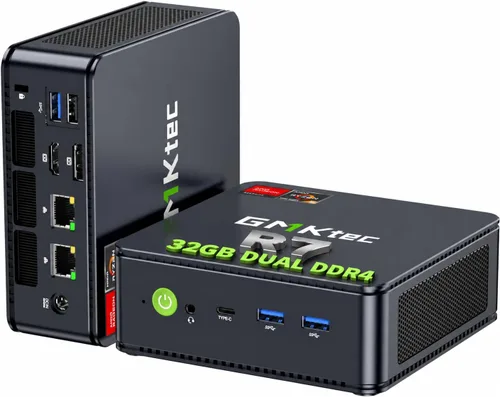 Vista 10 de GMKtec K8 Plus Gaming Mini PC AMD Ryzen 7 8845HS 32GB Dual DDR5 512GB SSD